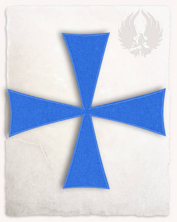 Templar Cross Patch - Blue