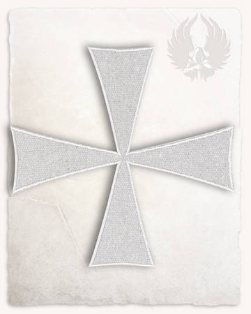 Templar Cross Patch - Cream