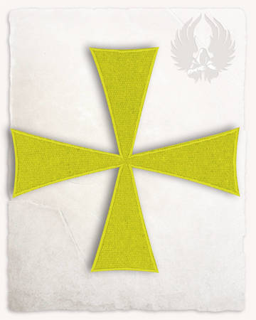 Templar Cross Patch - Yellow