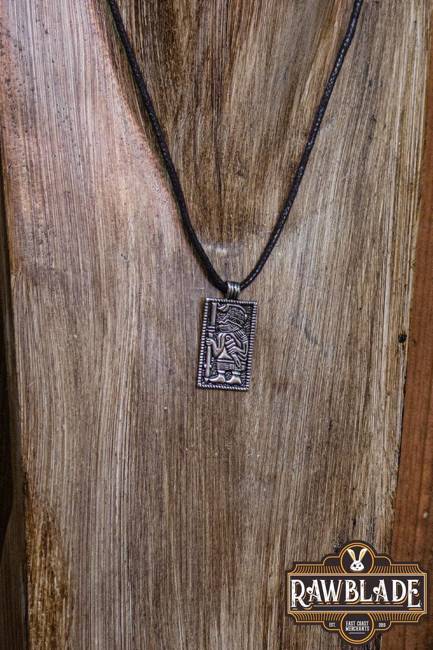 Viking Warrior Pendant - Silver