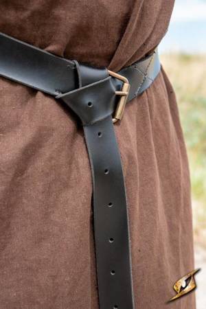 X Belt - Faux Leather - Black - 160 cm