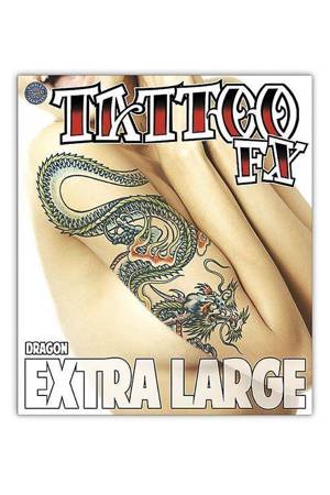 XL Dragon Tattoo - tatuaż tymczasowy