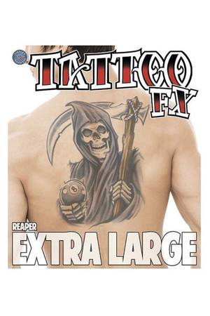 XL  Reaper Tattoo - tatuaż tymczasowy